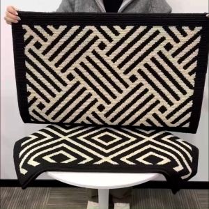 พรมหน้าประตู พรมเช็ดเท้า พรมใยมะพร้าว 50*80CM เสื่อปูพื้น สไตล์classic ขนาดใหญ่