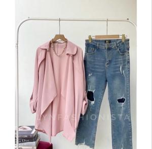 LYNFASHIONISTA-SHEEVA LONG OUTER CASUAL KERAH TANGAN KANCING/108