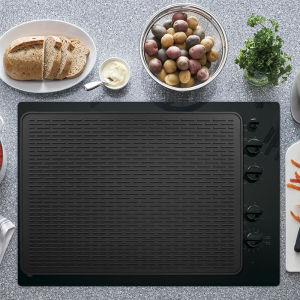 71*50cm Silicone induction cooker protector pad heat-resistant table mat water-draining mat desktop protector easy to clean