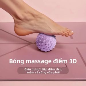 Bóng Xoa Bóp TPR Fascia Dành Cho Yoga Massage Chân Nâng Cao Điểm Nhấn Vùng Eo Lưng Chân Cổ Thư Giãn Cơ Bắp Kiểu Dáng Đậu Phộng Hỗ Trợ Tư Thế Dùng Được Cho Cả Nam Và Nữ