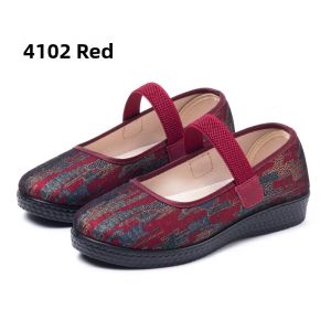 SHIPAILUO | Spring 2025 New Style Soft Bottom Comfortable Beijing Cloth Shoes Womens Single Shoes Not Tiring For Elderly Grandmothers