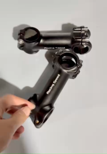 Pông tăng nhôm đen hiệu Racing speed dài 100mm dùng cho xe đạp