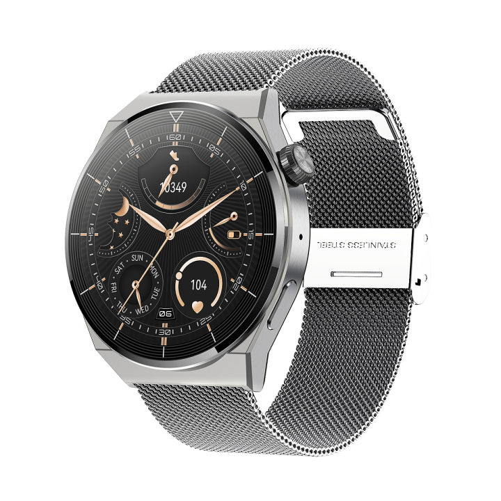 Smart Watch Men AMOLED HD Screen Dial Bluetooth Call IP68 Waterproof HK46 SmartWatch For Android Ios