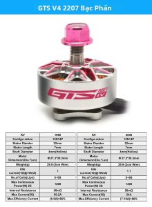 Động cơ không chổi than tốc độ cao cho drone phiên bản V3