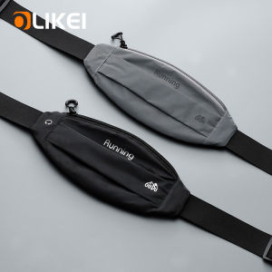 OLIKEI Sports Running Belts Waterproof Fitness Waist Bag Night Full Reflective Belt Bag Phone Waist Pouch Outdoor Jogging Fanny Pack for Men Women