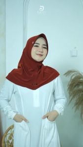 Lisya Jilbab Sport Daffi Hijab Jilbab Instan Olahraga Jersey Ped Premium Simple Anti Gerah dan Nyaman