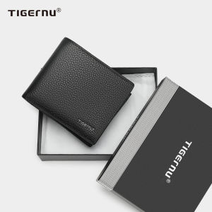 Tigernu 8002 Male Genuine Leather Wallets Men Luxury Mini Purse Mens Wallet Small Money Bag Card Wallet For Men Quality Slim Wallets