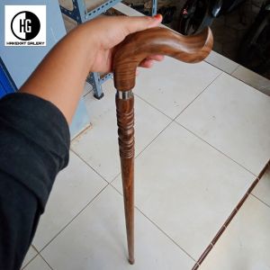 tongkat jalan kayu kalimosodo model payung premium h537