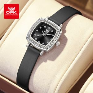 OPK jam tangan wanita terbaru 2025 ori tahan air elegant mewah formal tali kulit dial kecil kuarsa jam tangan cewek