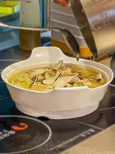 Chinese Style Large Bowl Pure Color Double Ear Soup Bowl for Hot Pot And Steam Fish Popular Internet Red Lobster Fish Soup Bowl
