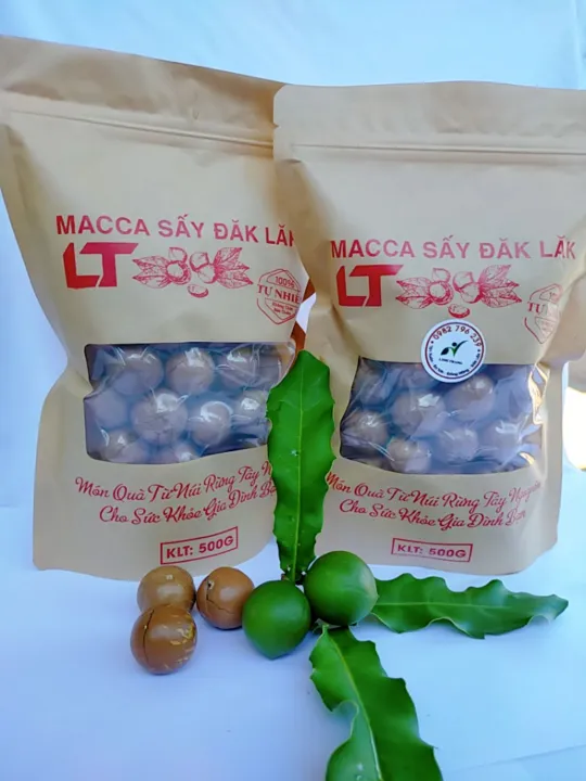 Macca Sấy nguyên quả DakLak Linh Trang Loại 1[size 22-2.8mm]