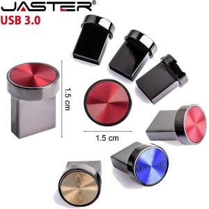 jaster | Red Mini Metal USB 3.0 Flash Drives 128GB 32GB 64G Blue Memory Stick 16G Fashion Buttons Pen Drive 8G Creative Gift USB3.0 Stick