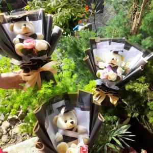 BUKET BONEKA WISUDA SELEMPLANG DAN WADAH UANG/BUKET BONEKA UANG SLOT/BUKET KELULUSAN/HADIAH KEKINIAN