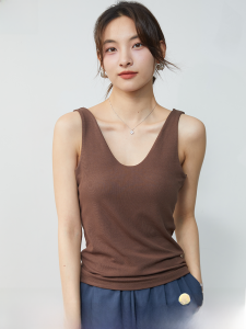 Miiow | Cat Woman Strap Vest Womens Inner Wear Summer Sleeveless Outerwear High-End Sensation Beautiful Back Auxiliary Breast Covering Top