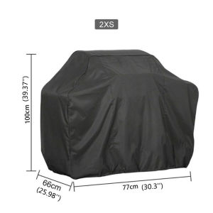 190T210D Black Waterproof BBQ CoverBBQ Accessories Outdoor Grill Cover Anti Dust Rain Gas Charcoal Electric Protective Hood