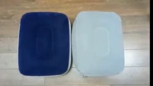 Three-layer Inflatable Flocking Footrest Foot Brace Support Foot Mat Travel Footrest Pillow Automotive Interior Products