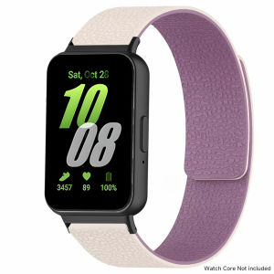 Magnetic Silicone Strap for Samsung Galaxy Watch Fit 3 Lychee Rind Strap for Galaxy Watch Sport Adjustable Bracelet