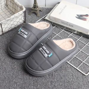 Dép Trẻ Em Bằng Vải Nỉ Mùa Đông Chống Thấm Nước Ấm Áp Lông Cừu Đế EVA Chống Trượt Cho Bé Trai Và Bé Gái