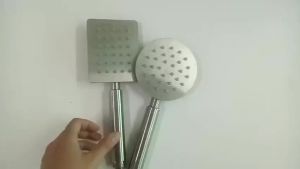 Vòi hoa sen tay sen INOX mờ vuông/ tròn dẹt tiết kiệm nước phù hợp với hầu hết mọi loại dây sen