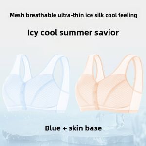 YUNASHA | Quick-Dry Womens Summer Underwear Cotton Bra Large Size