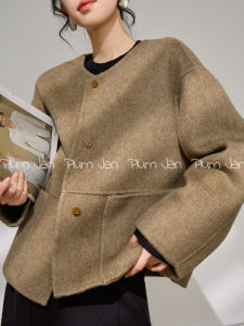 PlumJan | Chic Style Short Wool Coat for Petite