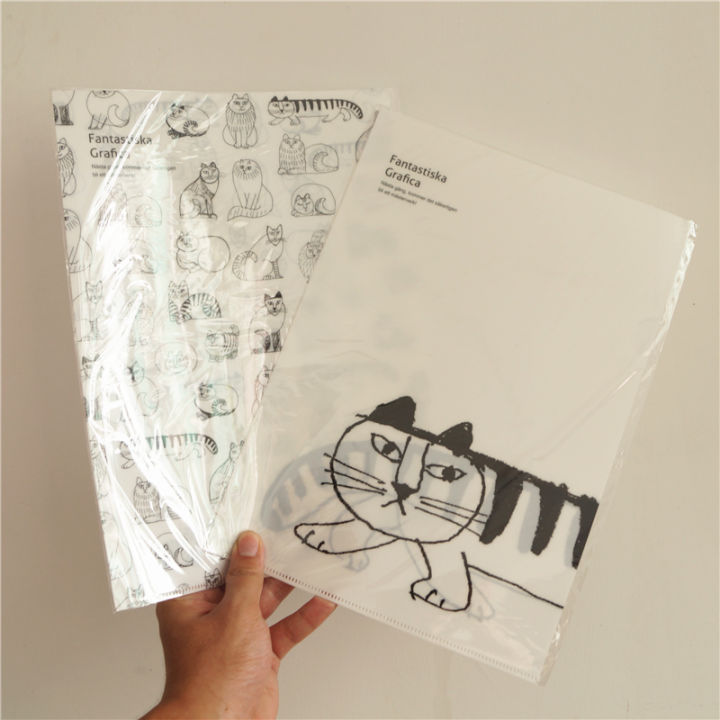 Cat Grocery A4 Single Page Lisa Larson Mikey Cat Folder Striped Cat ...