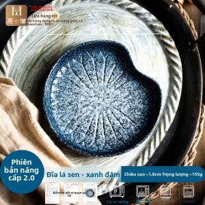 Bát N Đĩa Tò Te Ceramic Trổ Vòng Họa Tiếm Dầu Chấm Cá Mặn Bánh Tráng Thuc Tiền Bữa Tiệc Quá Tèn Đĩa Đựng Đu Nước Sương Mới Xuồng