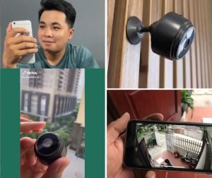 Camera Siêu Nhỏ Camera Mini Camera Mini Wifi A9 Full HD 1080PH Hỗ Trợ Đàm Thoại 2 Chiều Ghi Hình Siêu Nét - Camera siêu nhỏ quan sát ban đêm HD Không dây