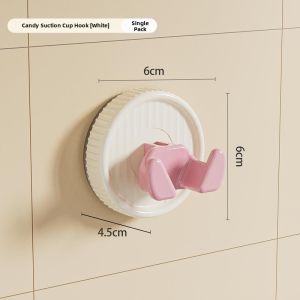 TEKANAI | Wall Mount Suction Hook Adhesive Power Socket Organizer Strong Load Bearing