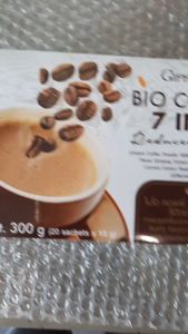 กาแฟ กิฟฟารีน กาแฟเพื่อสุขภาพ สูตรน้ำตาลน้อย กาแฟกิฟฟารีน กาแฟสมุนไพร ผสมเห็ดหลินจือ โสมหล่อฮังก้วยชะเอมเทศ ไม่มีไขมันทรานส์ Bio Coffee 7 in 1 Reduced Sugar (Giffarine Brand)