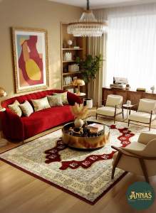 พรมเปอร์เซีย พรมเบลเยี่ยม พรมนำเข้า annas viscose 100% quality modern and classic designs ขนาด 1.60x2.30 เมตร พรมทอแท้ๆ สวย