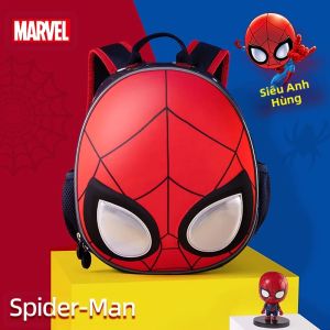 Marvel | Ba Lô Disney Marvel Spider-Man Dành Cho Bé Trai Túi Vải Polyester Phong Cách Preppy Giản Dị Đáng Yêu Dành Cho Trẻ Em