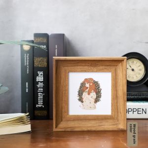American Retro Picture Frame Photo Frame Square 6-Inch 10-Inch Photo Photo Frame Kids Creative Office Photo Frame