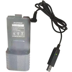 2022 Baofeng UV-5R USB battery Charger Cable 3800mAh 5RA 5RB BF-UVB3 Plus UV-S9 UV-R50 UV-82