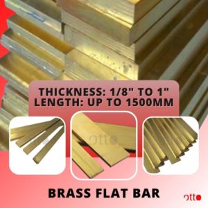 Brass Flat Bar 3mm thick x 12 inches length