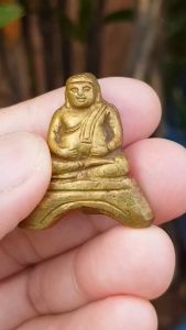 รูปหล่อพระสังกัจจายน์ เนื้อทองเหลือง หล่อหนา (ไม่ทราบที่)