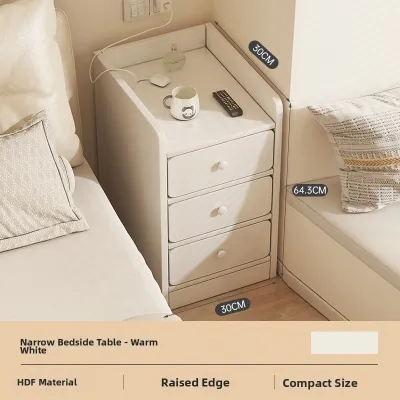 ZHUOHE | Narrow Bedside Table 20cm