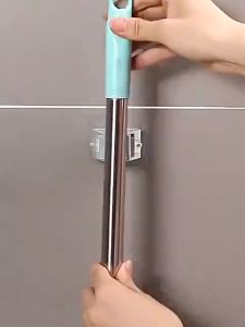 1PCS Mop Broom Holder Wall Mounted Mop Holder Hanger Mop Hook Racks