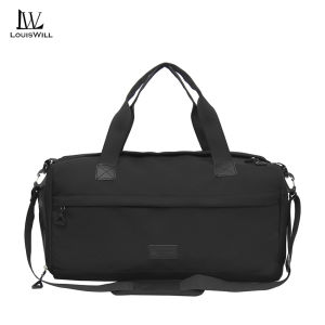 LouisWill Mens Travel Bag Sports Bag Fashion Luggage Shoulder Bag With Independent Shoe Pocket Handbag Outdoor Sling Bag Gym Fashion Men Women Portable Travel Yoga Swimming Bag