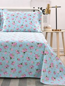 ผ้าคลุมเตียงผ้าใบคุณภาพสูง ผ้าฝ้ายทรงธรรมชาติ ผ้าฝ้ายหนา ผ้าคลุมเตียงคนเดียว ผ้าฝ้ายฤดูใบไม้ผลิ ผ้าคลุมเตียงสไตล์ญี่ปุ่น