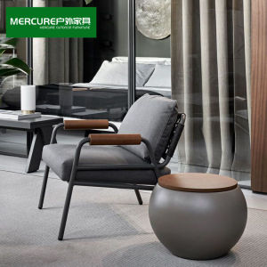 Outdoor Wicker Sofa Leisure Furniture for Courtyard Garden Balcony Tea Table Chair Plastic Vine Chair Homestay Villa