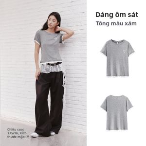 Semir | Áo Thun Hai Mảnh Phù Hợp Thêu Ảo