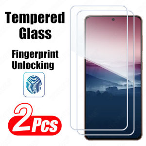 2Pcs Fingerprint Unlock Tempered Glass Screen Protector For Samsung Galaxy S25 Ultra Plus S21 S25 S23 FE S22 S23 S21 Plus Full