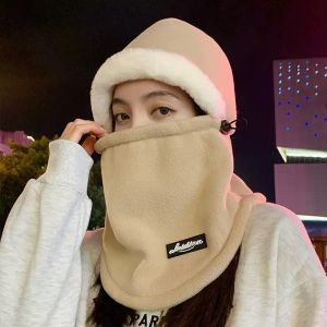 Cold Resistant Hearing Protection Women Integrated Neck Warmer Ear Protective Winter Cycling Hat Warm Windproof for Electric