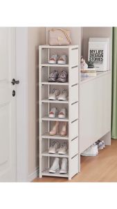 ชั้นวางรองเท้า ชั้นรองเท้า ชั้นเก็บรองเท้า ตู้เก็บรองเท้าสไตล์มินิมอล ดีไซน์ความสูงได้ ชั้นวางรองเท้าประหยัดพื้นที่ พร้อมส่ง EQ