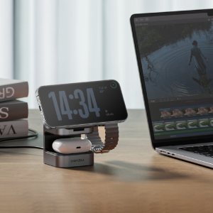 Energea MagCube Qi2 Certified 3 in 1 Magnetic Fast Wireless Charger Dock
