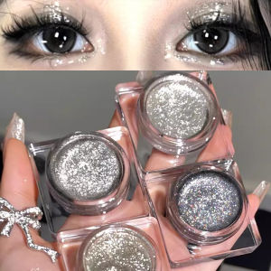 4 Colors Glitter Punk Diamond Smoky Eyeshadow Body Face Shadow Highlighter Powder Cream Dark Black Gel Texture Palette Makeup Cosmetics