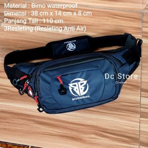 ERIGO TAS SELEMPANG PINGGANG PRIA ANTI AIR WAISTBAG WATERPROOF DISTRO BAHAN PREMIUM