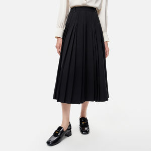 Koradior | Gray Classic Pleated Skirt