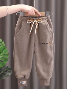 Fashionable Loose Childrens Pants Autumn Style 2024 New Arrival Baby Boys Girls Casual Trousers Comfortable Cotton Blend